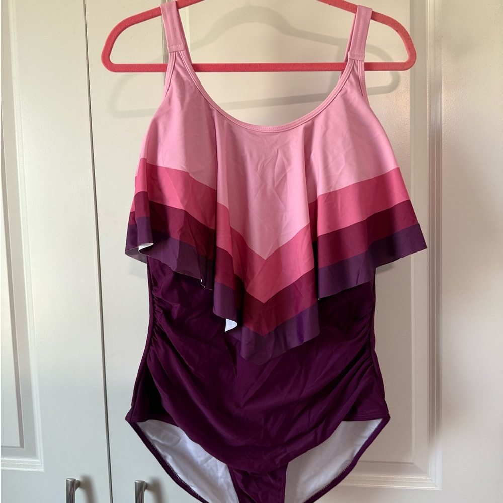 BloomChic Pink and Purple Swimsuit